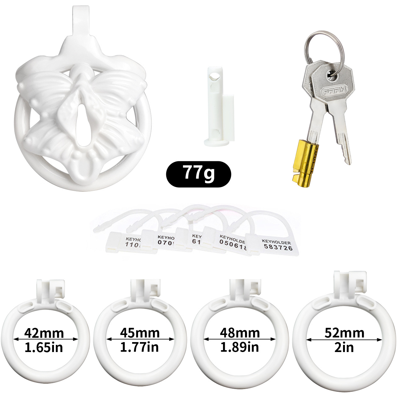 3D Printed Resin Male Chastity Device 